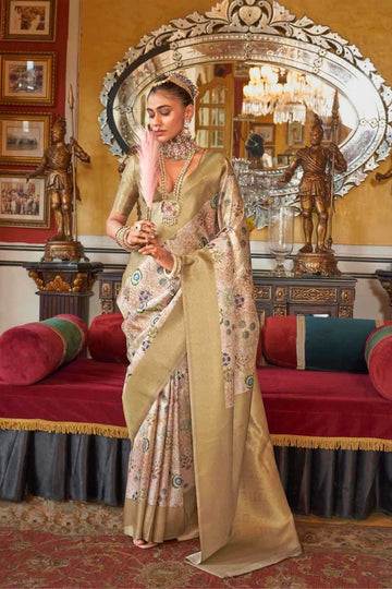 Party Wear Tussar Silk Saree