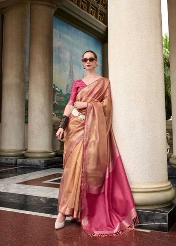 Designer TIssue Silk Party Wear Saree