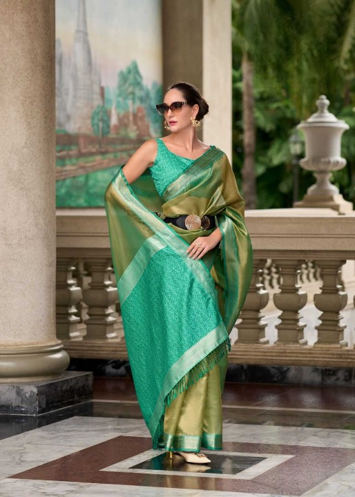 Designer TIssue Silk Party Wear Saree