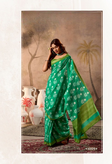 Alluring Green Mul  Mul Cotton Saree