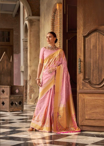 Alluring Design Stylish Silk Saree with Blouse